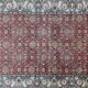 Hand-knotted wool and silk rug Kashmir India 1950
