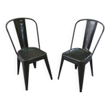 Pair of Tolix chairs by Xavier Pauchard, first edition, late 1920s