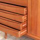 Grand Buffet Mid-Century Moderne en Teck avec Portes Tambour par Arne Vodder pour Sibast, Danemark