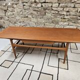 Table basse en teck scandinave 1960 Danemark