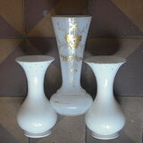 Triptych of vases signed