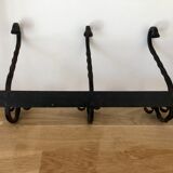 Old wrought iron coat hook/coat rack