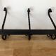 Old wrought iron coat hook/coat rack