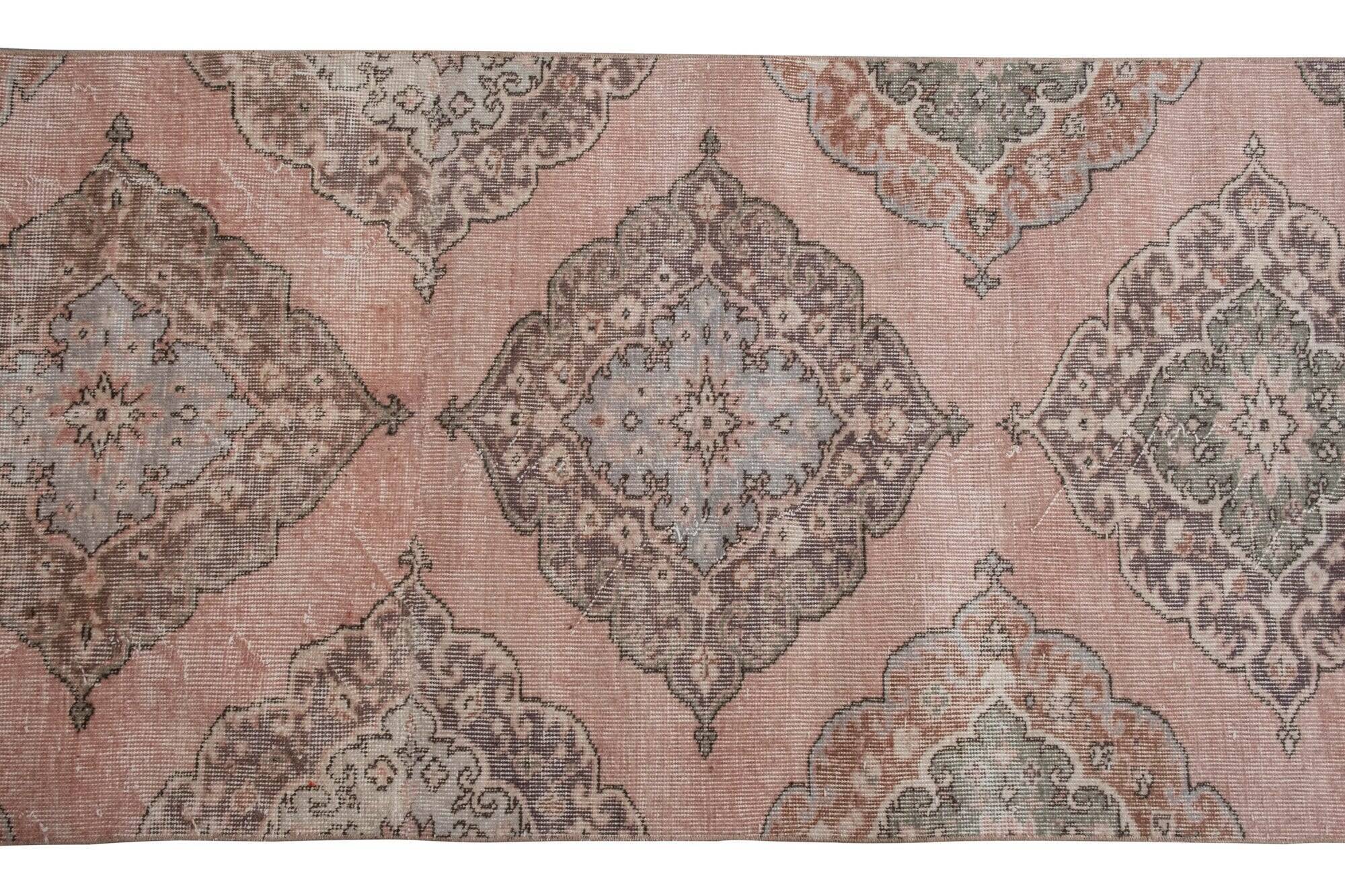 Vintage Turkish hallway rug 87x690 cm