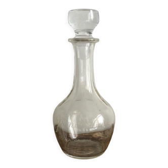 Engraved decanter