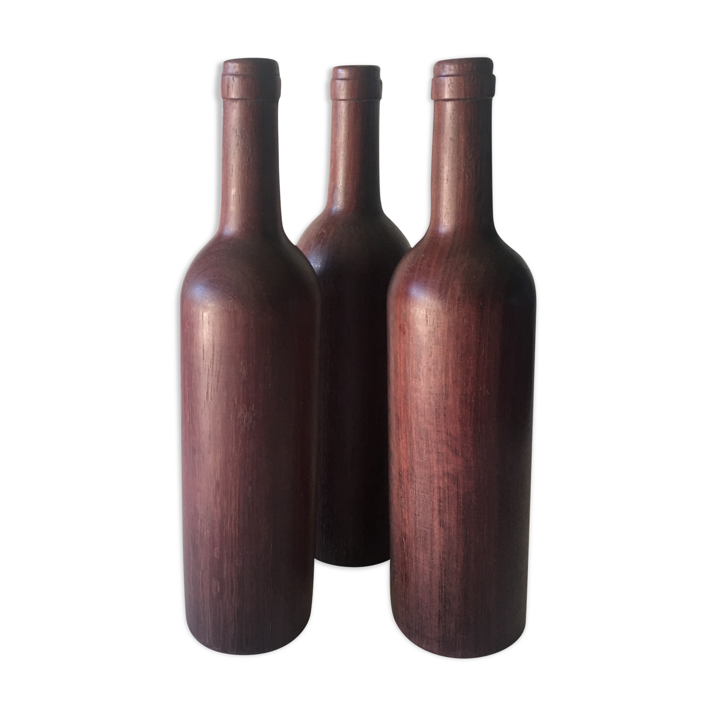Exotic wooden dummy bottles