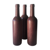 Exotic wooden dummy bottles