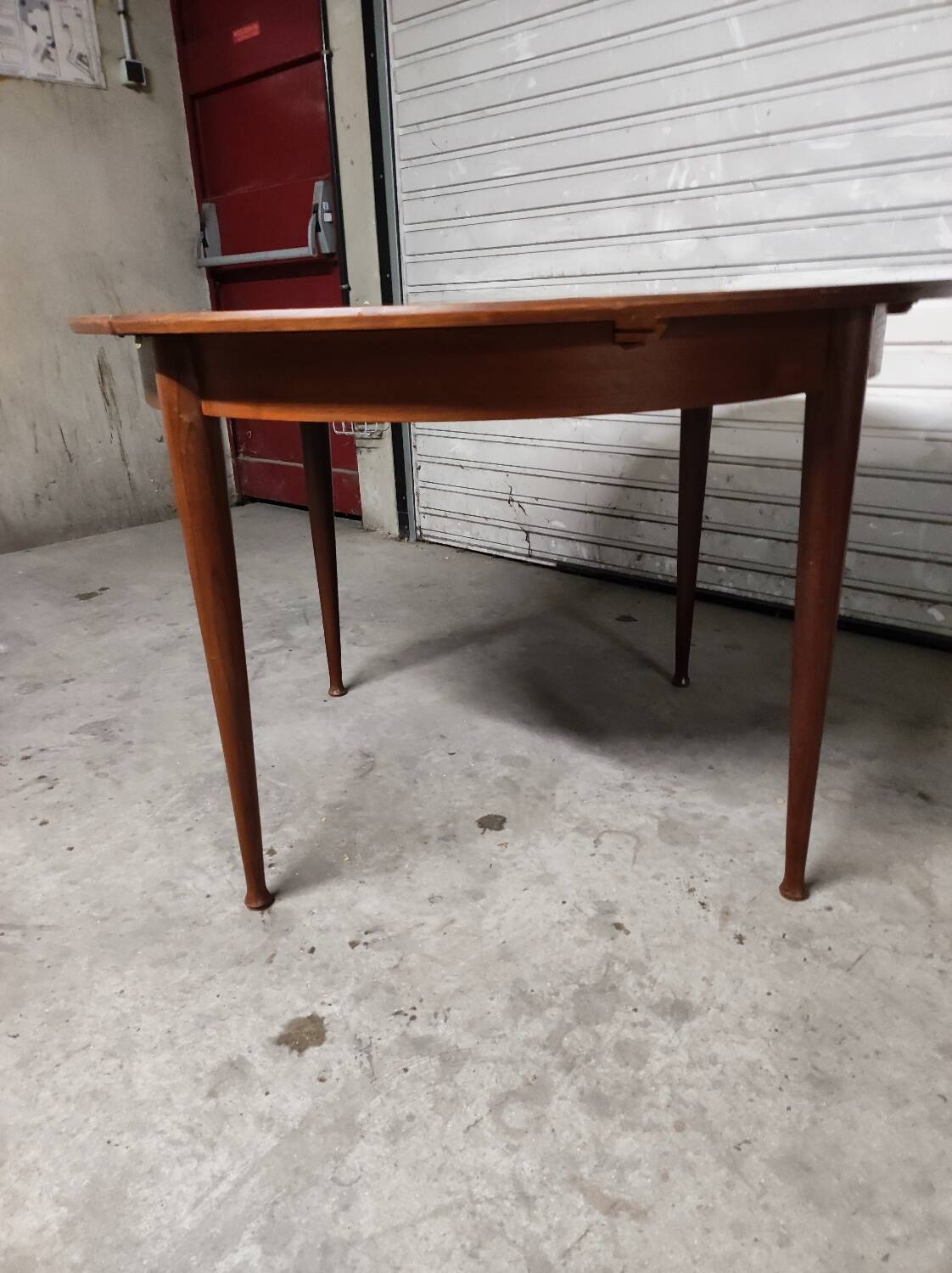 Scandinavian vintage teak round table