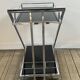 Vintage "Z-Line" Chrome and Smoked Glass Side Table 2000s