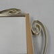 Vintage faceted mirror in aluminum frame