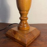 Pied de lampe en bois massif