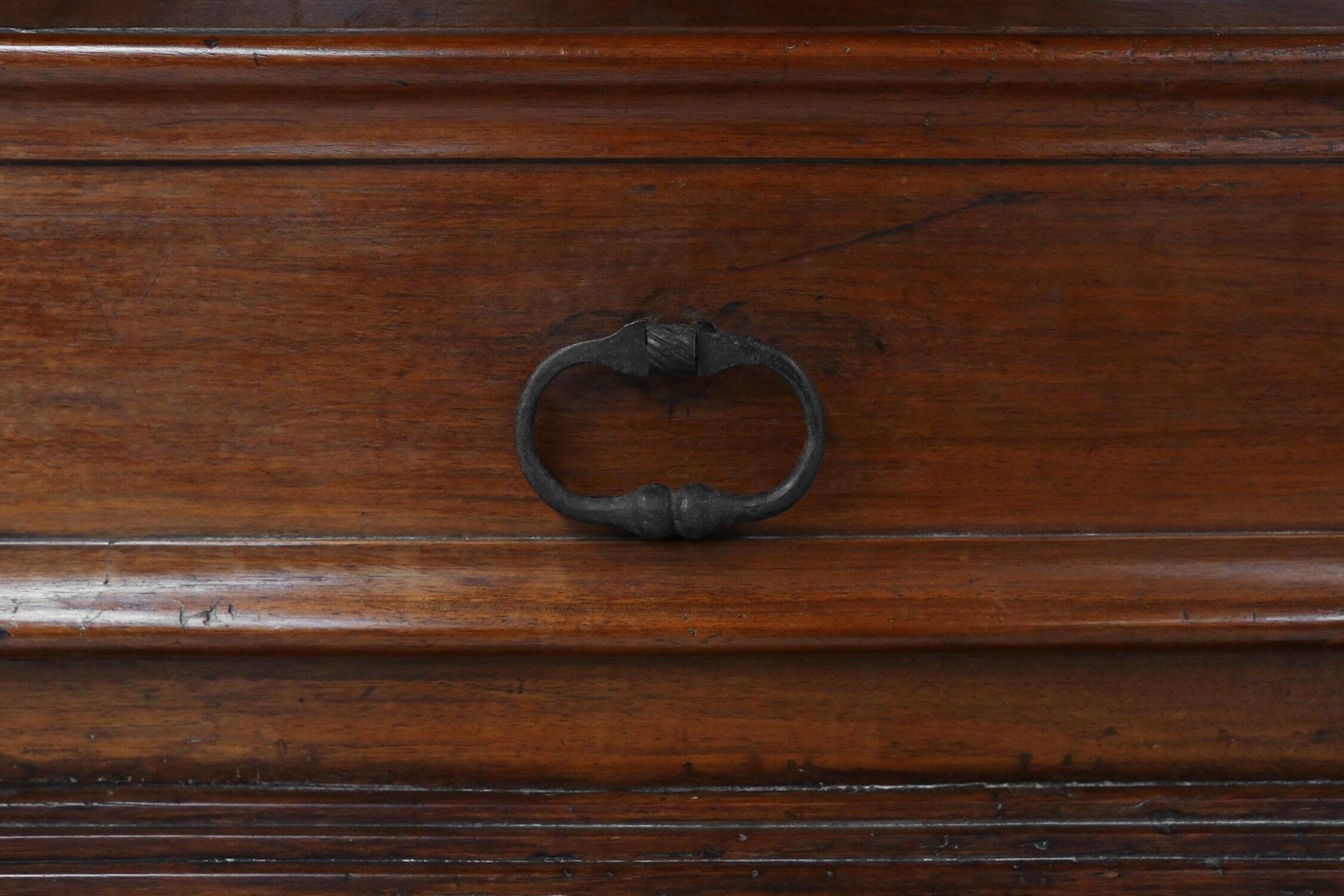 Early 17th Century French Louis XIII Oak Wardrobe with Geometric Carving
