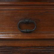 Early 17th Century French Louis XIII Oak Wardrobe with Geometric Carving