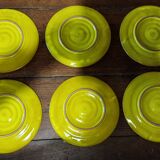 Shell oyster plates series of six 20th century