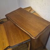 Classic style TV unit with sliding shelf