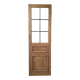 Oak door with 6 panes of glass