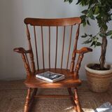 Vintage rocking chair made of beech wood