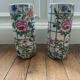 Paire vase rouleau porcelaine de Chine