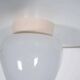 Vintage opaline ceiling light from the 1950s, minimalist.