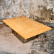Coffee table bar in ash burl, Paul Michel for Roche Bobois, 1980.