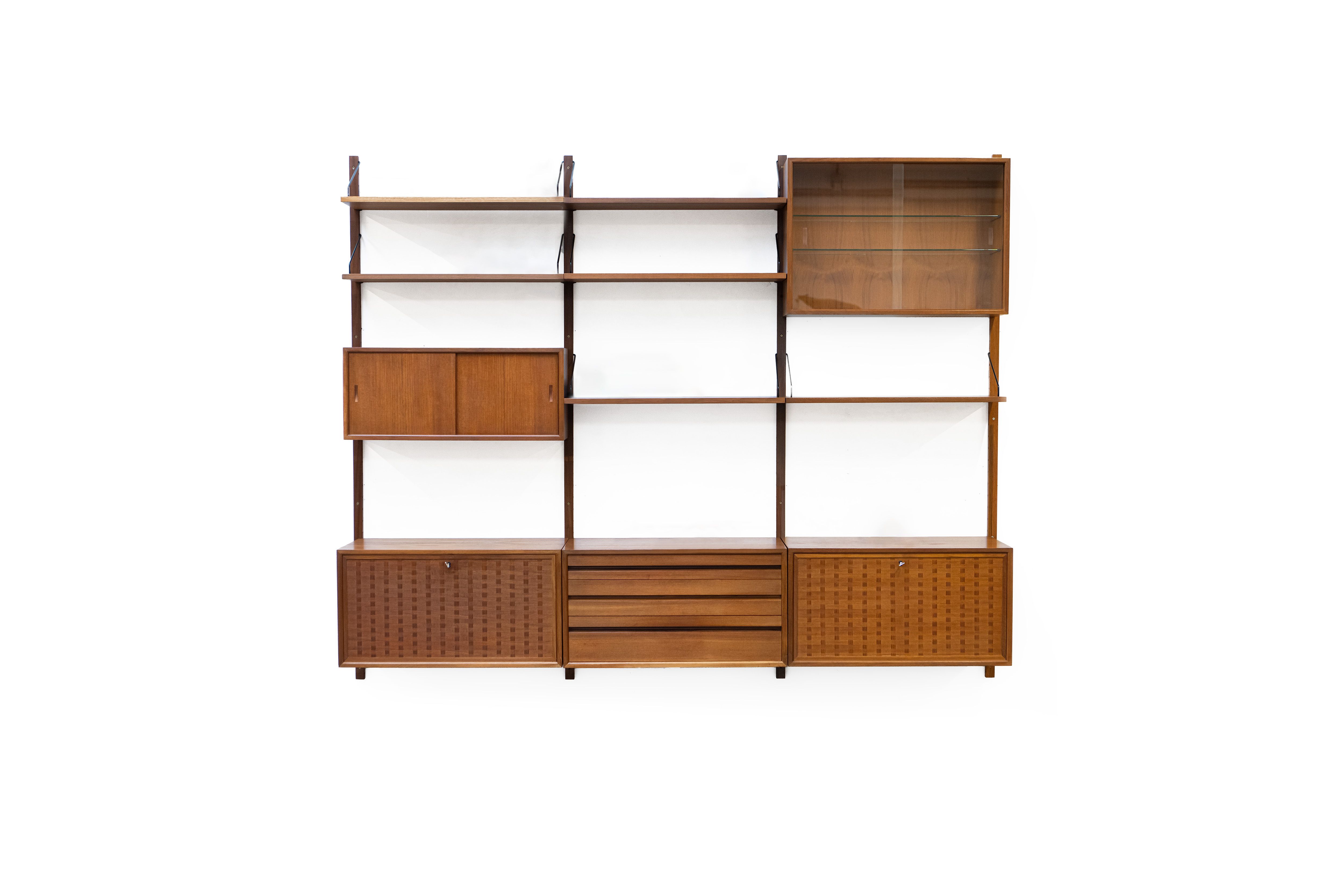 Scandinavian Wall Unit by Poul Cadovius for Royal System, 1960s