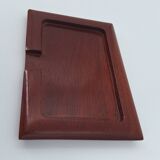 Small card holder tray in hollowed solid mahogany circa 1960 (dlg Noll) C in Paris