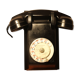 Téléphone à cadran mural Ericsson bakélite noir