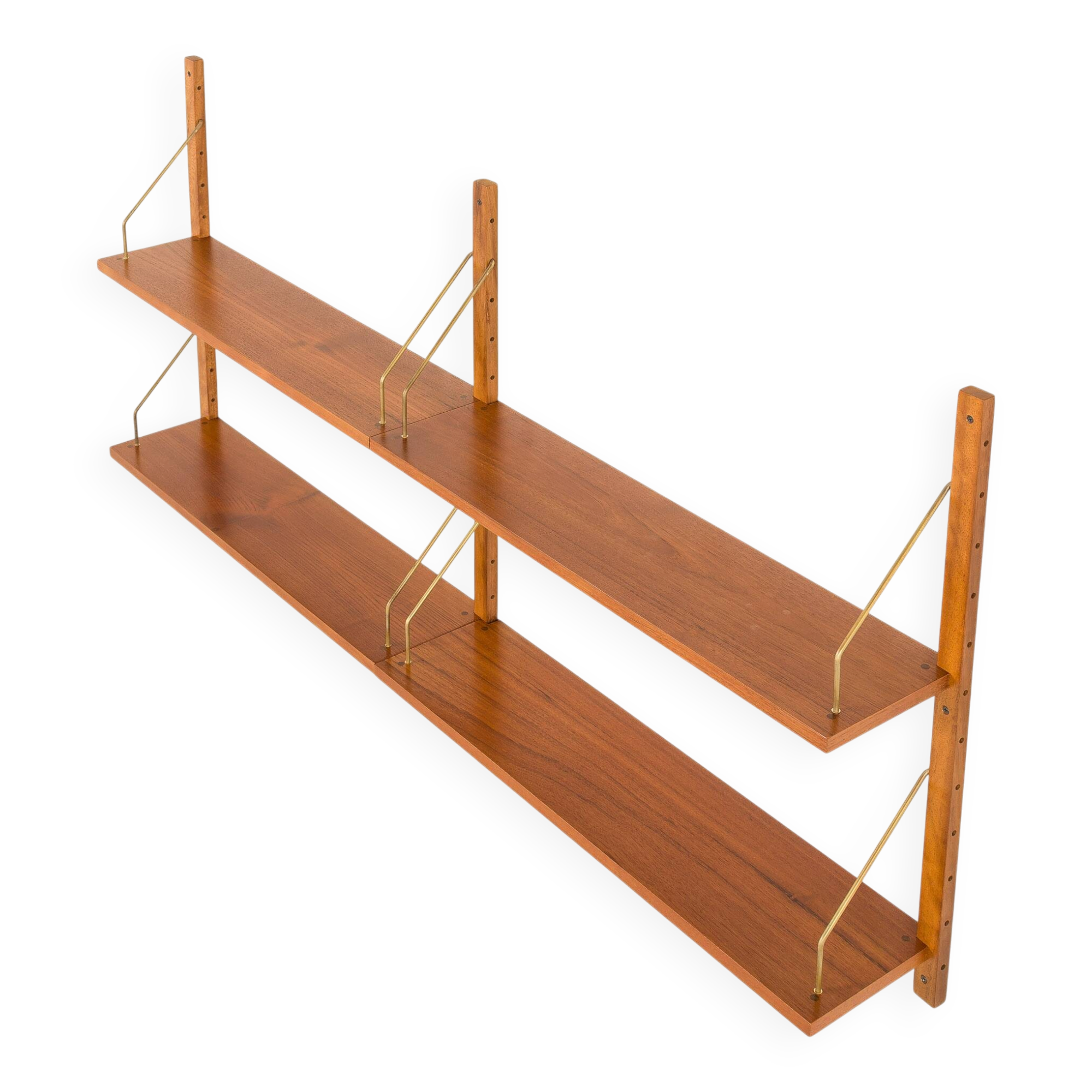 Danish teak shelving unit in Poul Cadovius style, 1960s