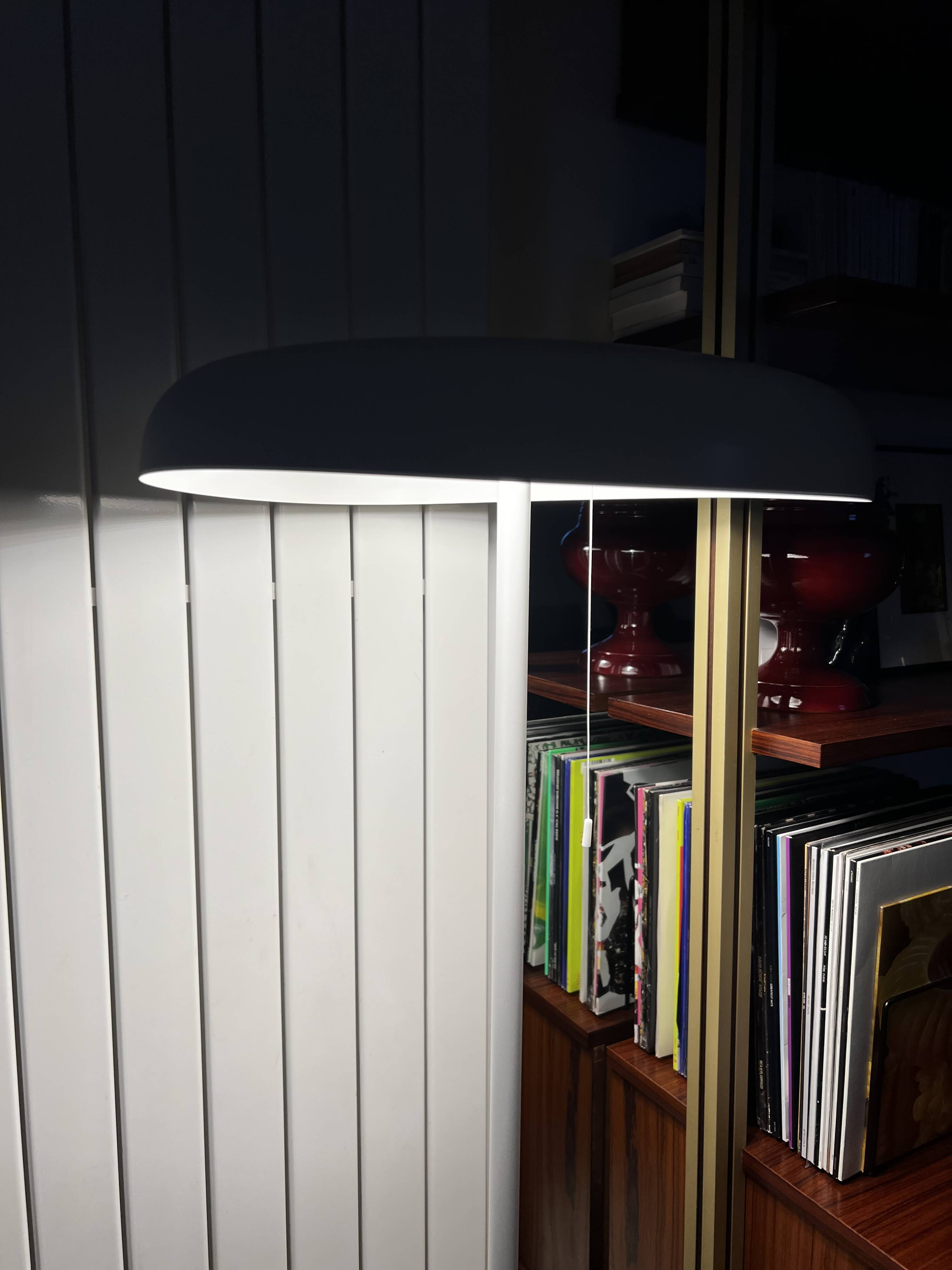 White designer floor lamp Matti Klenell Örsjö Belysning