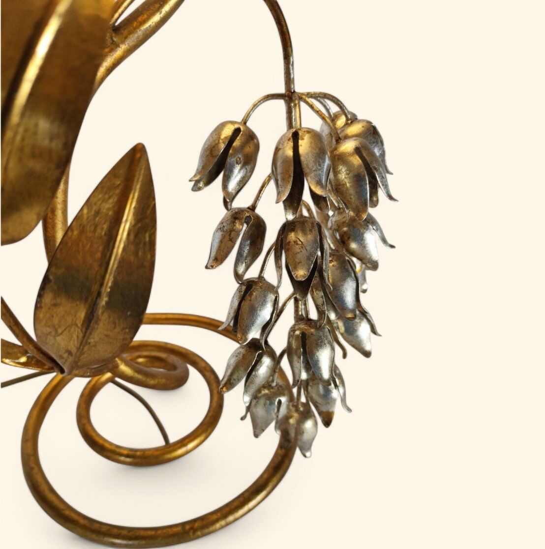 "Wisteria" lamp by Hans Kögl / Maison Jansen, 1960s-1970s