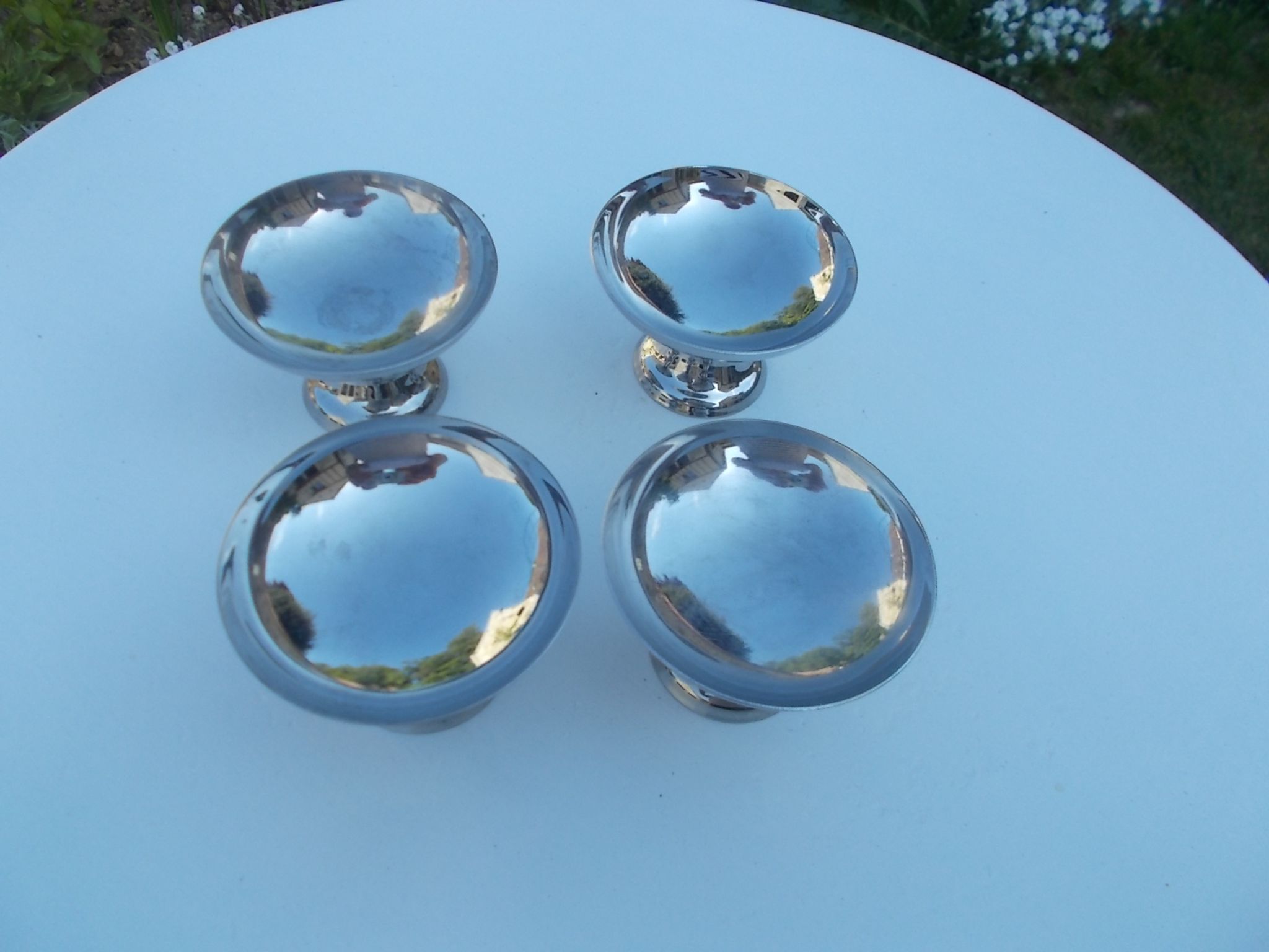 Ensemble de 4 coupes à glace en inox
