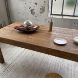 Farmhouse table in elm and pine 2m