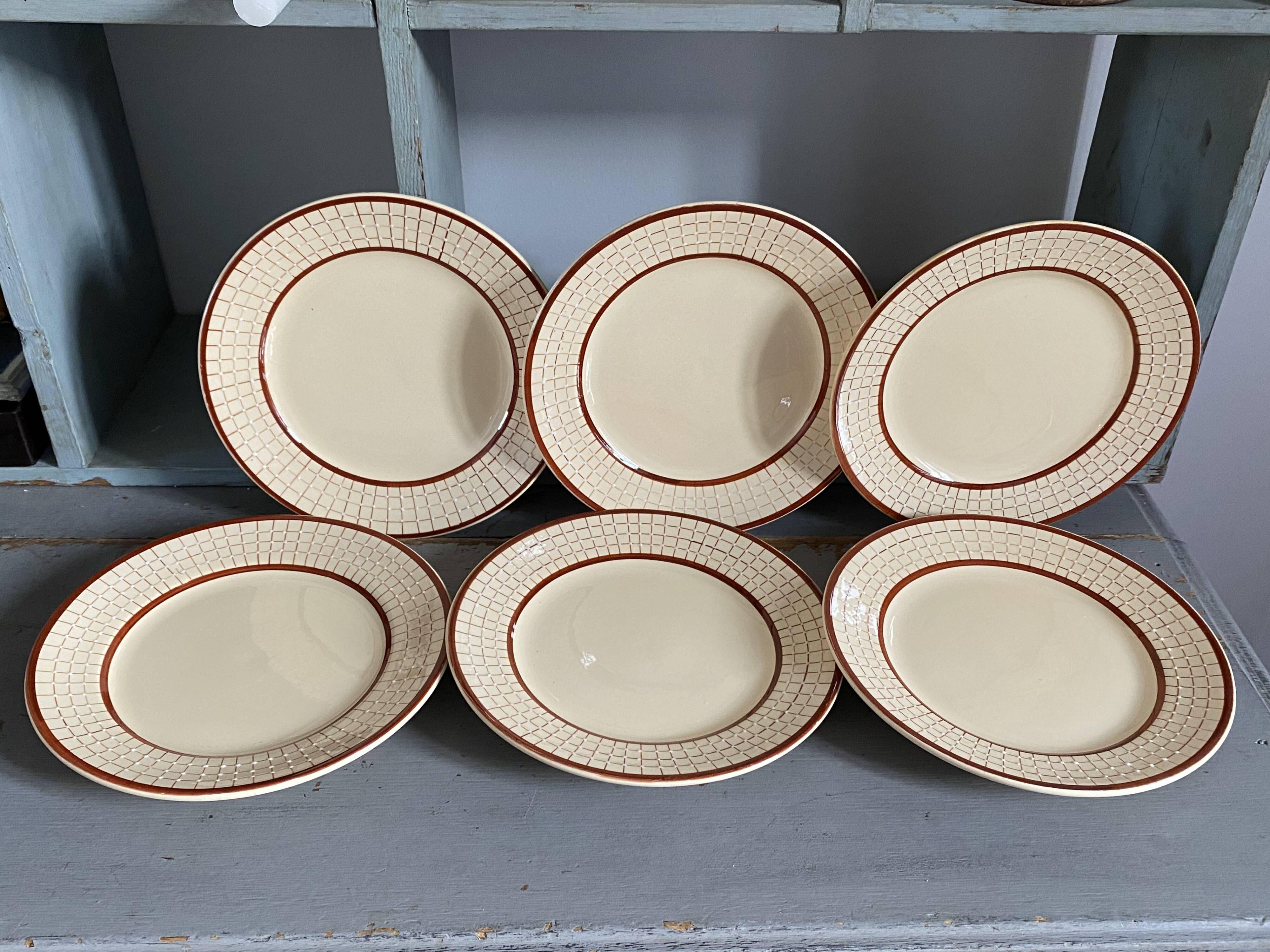 Longchamp Art Deco plates