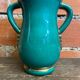 Vintage Green & Gold Ceramic ARC Vase Made in France #D777