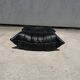 100% authentic Ligne Roset Togo 1-seater + pouf original leather Black & White