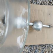 Holophane art deco glass pendant light