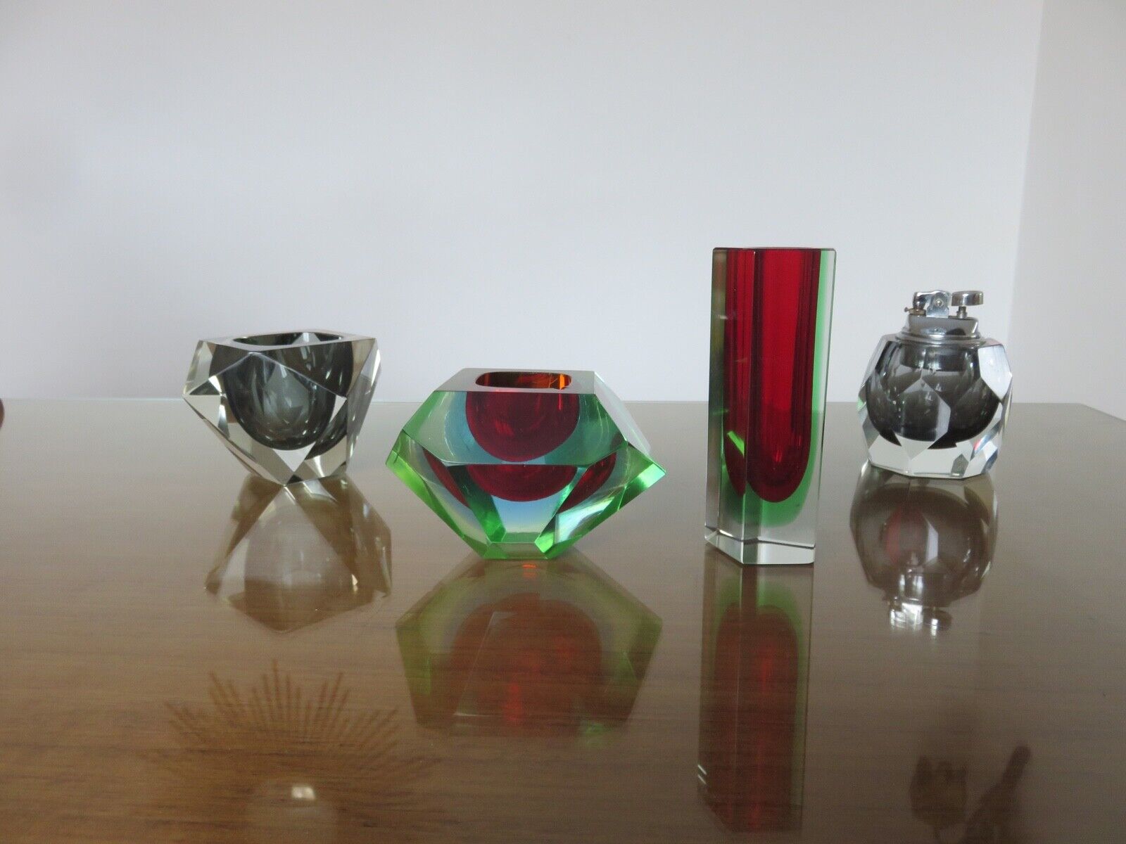 Sommerso Murano glass ashtray by Flavio Poli for Seguso 1960