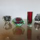 Sommerso Murano glass ashtray by Flavio Poli for Seguso 1960