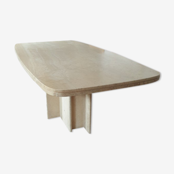 Vintage travertine dining table Roche bobois