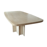 Vintage travertine dining table Roche bobois