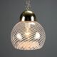 Vintage chrome metal suspension, Italian design from the 1970s.