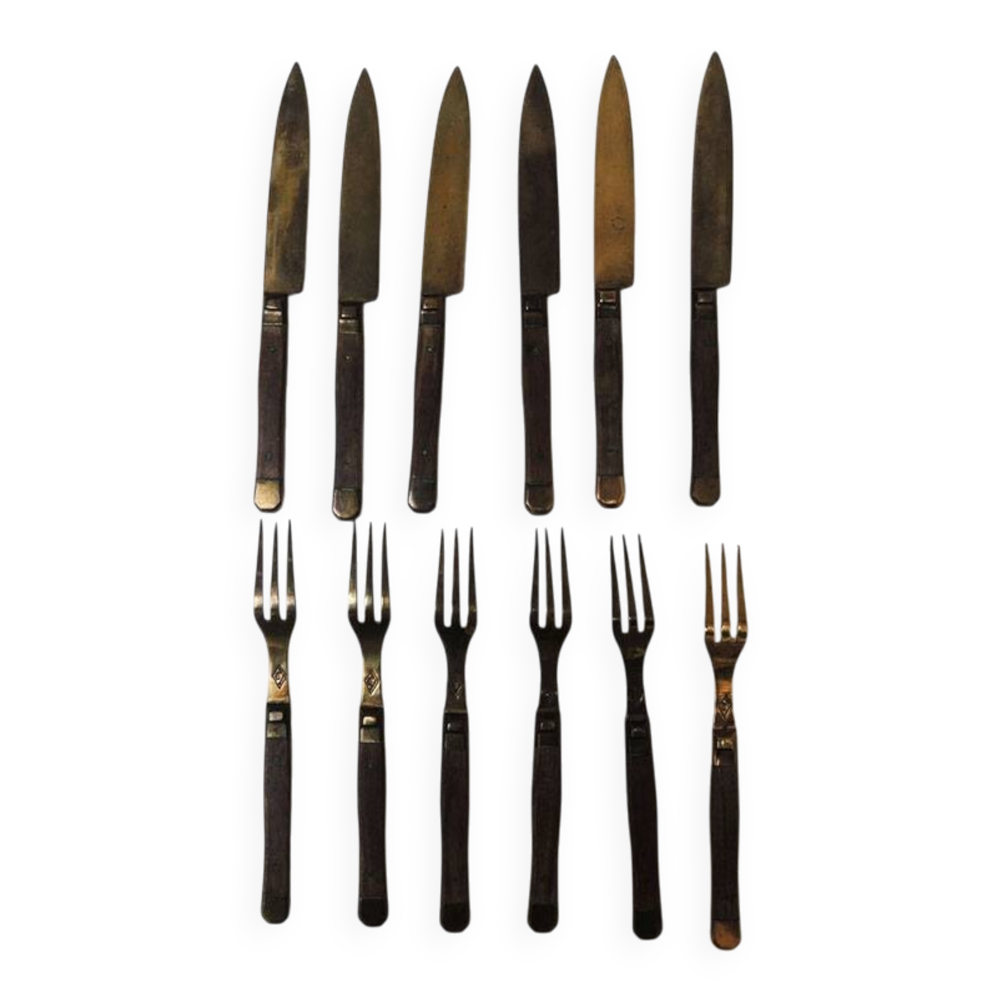 12 antique dessert cutlery GML Paris
