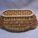 Woven faience basket
