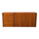 Low Scandinavian enfilade in walnut – Vintage design sideboard from the year