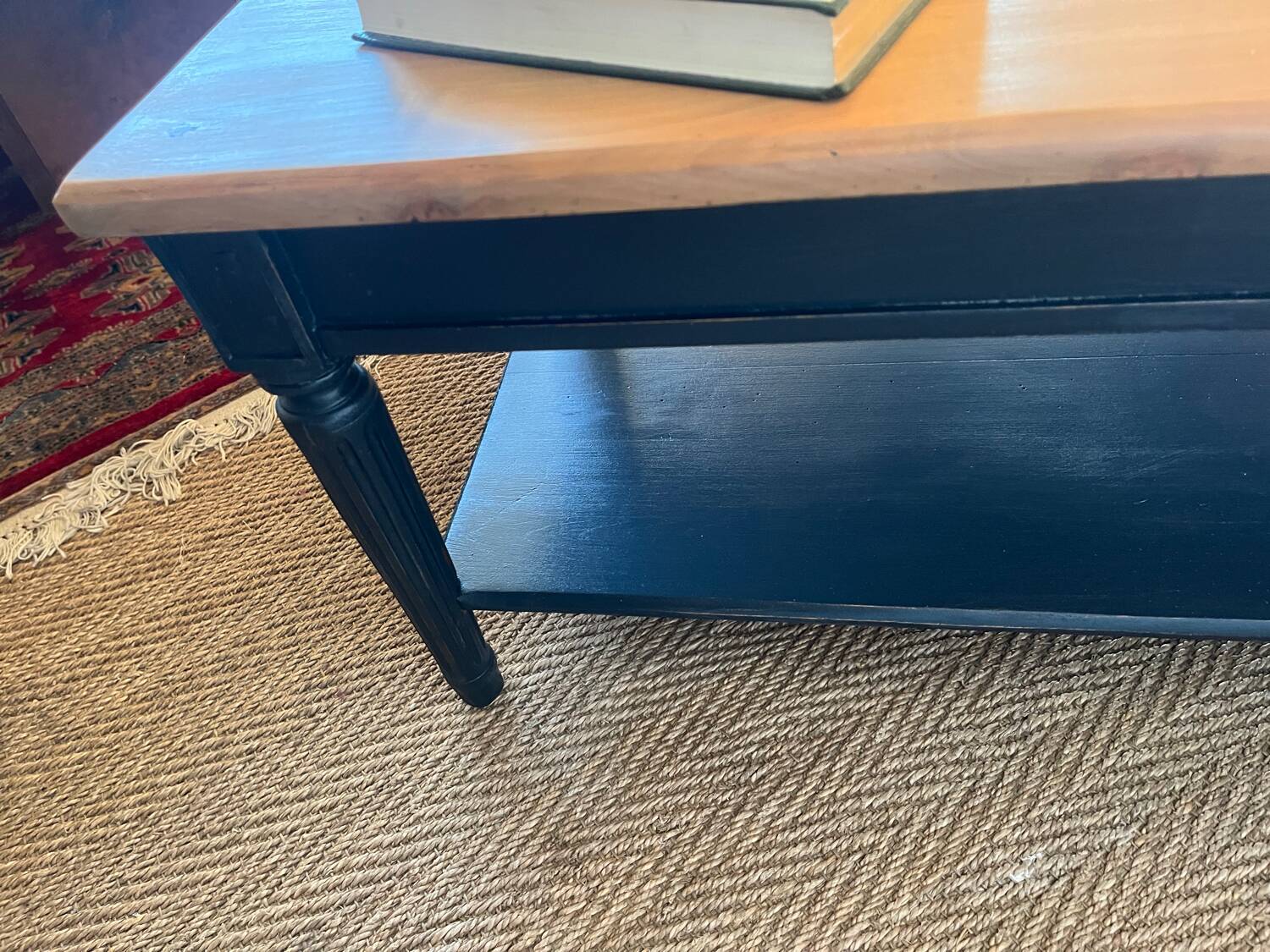 Vintage solid wood coffee table