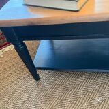 Table basse en bois massif vintage