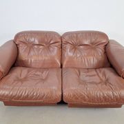 DS101 2-Seater Sofa in Leather from de Sede, 1970s