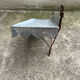 Vintage zinc wall shelf
