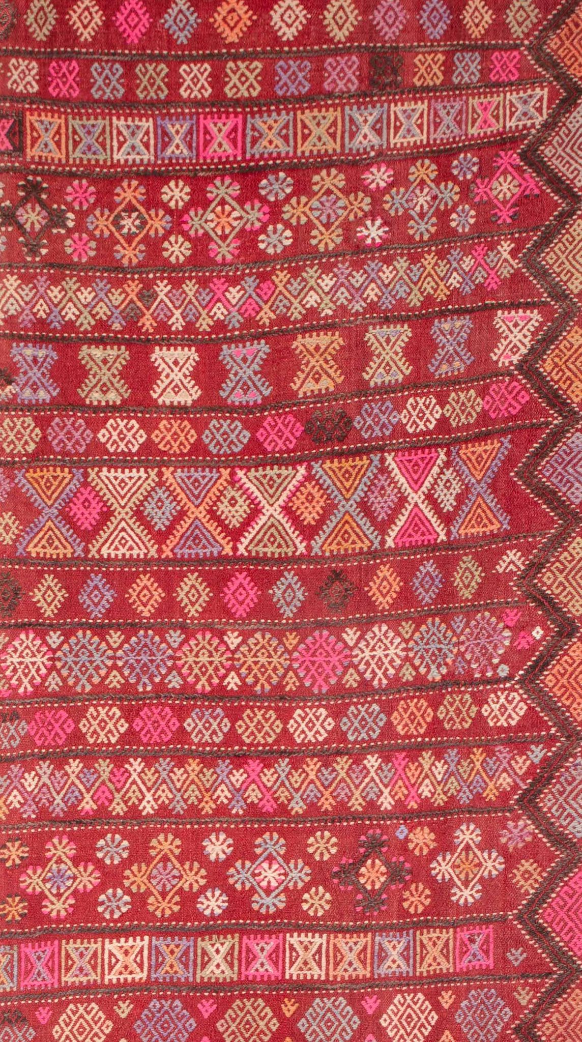 vintage Anatolian corridor kilim 246 x 90 cm
