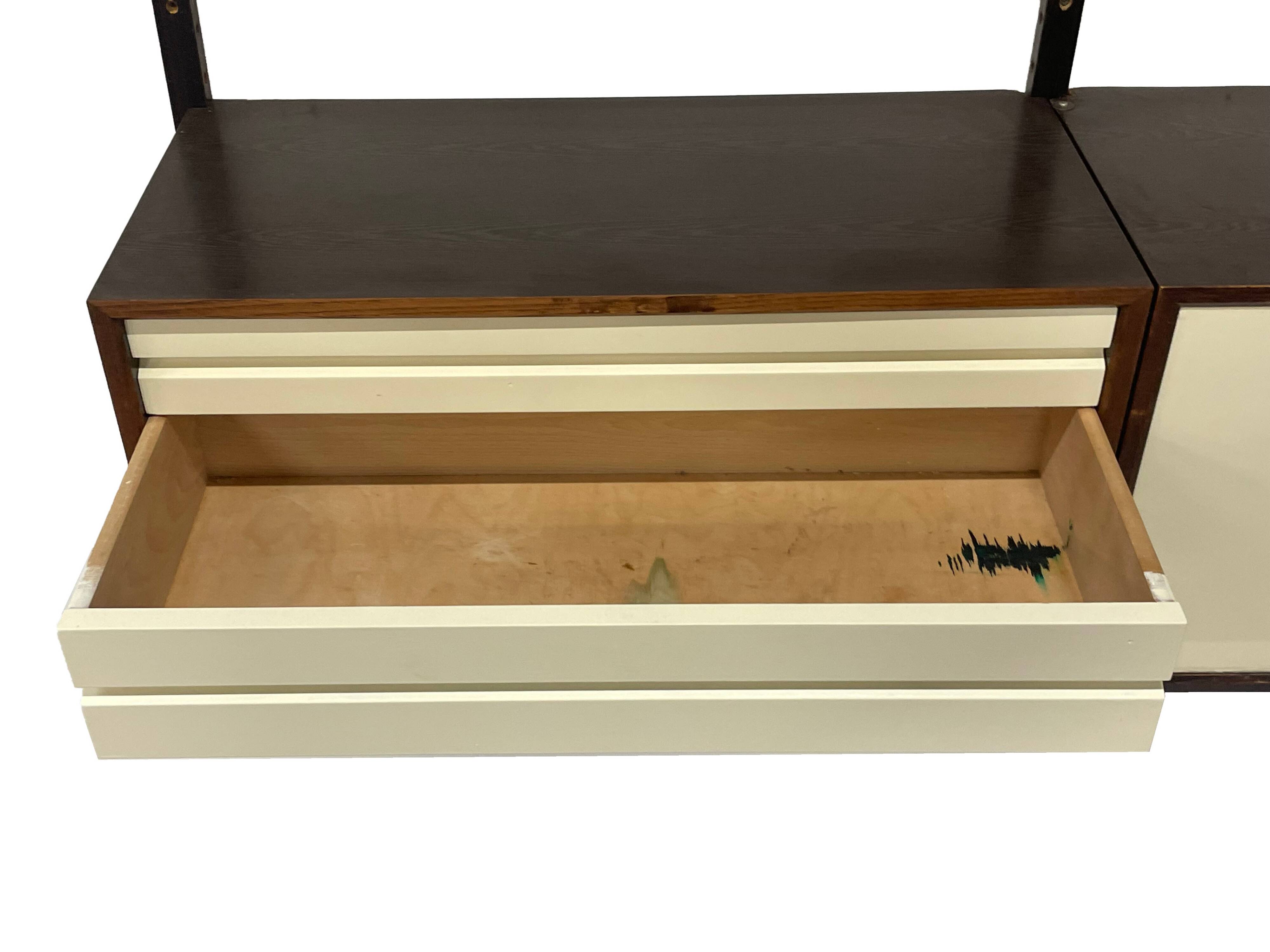 Vintage Poul Cadovius Royal System Wandsysteem Wenge